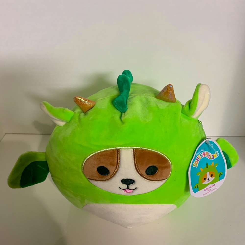 NWT Squishmallow Reginald Dog Dressed As Dragon - 2021 Tag